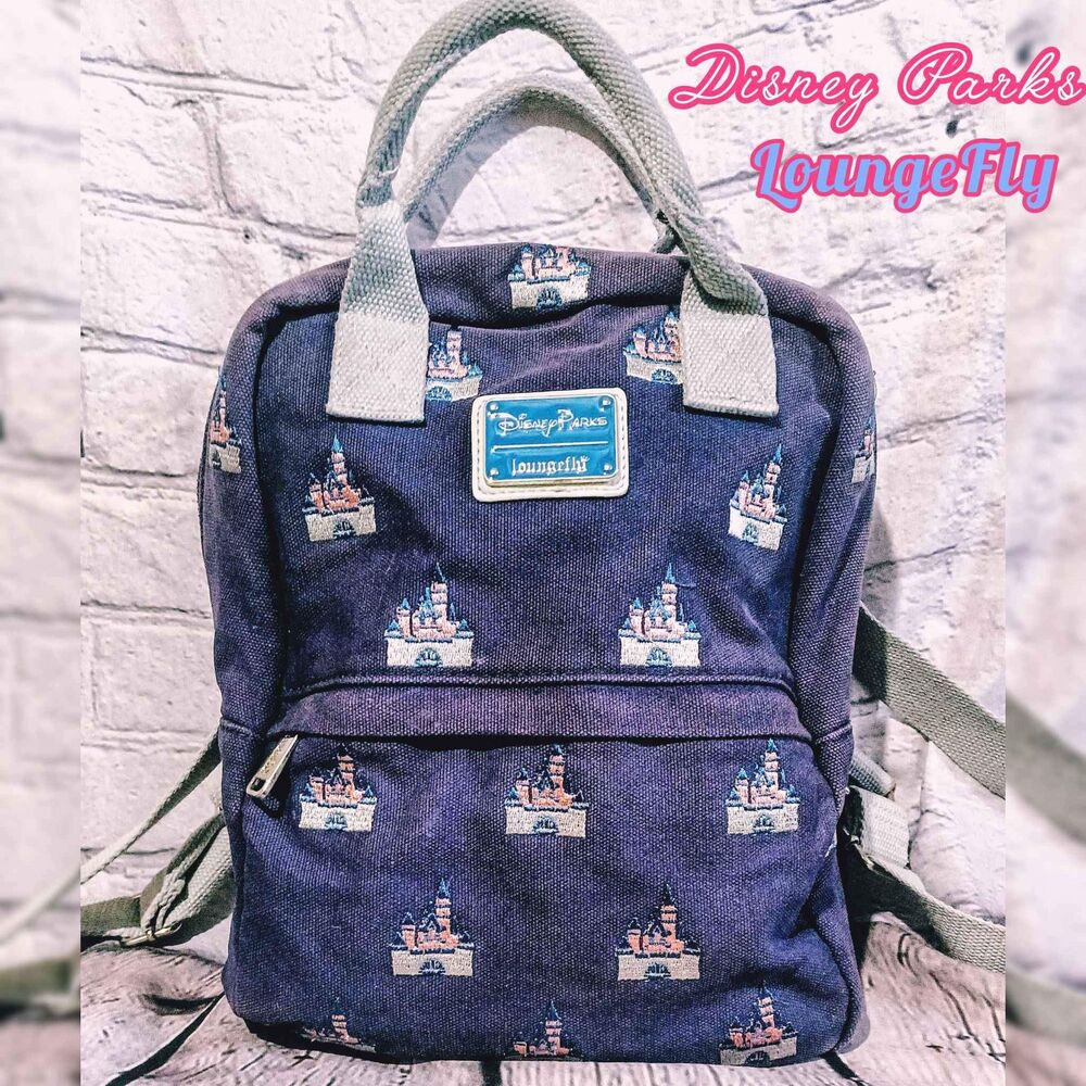 Disney Parks x loungefly Disneyland sleeping beauty castle canvas day backpack